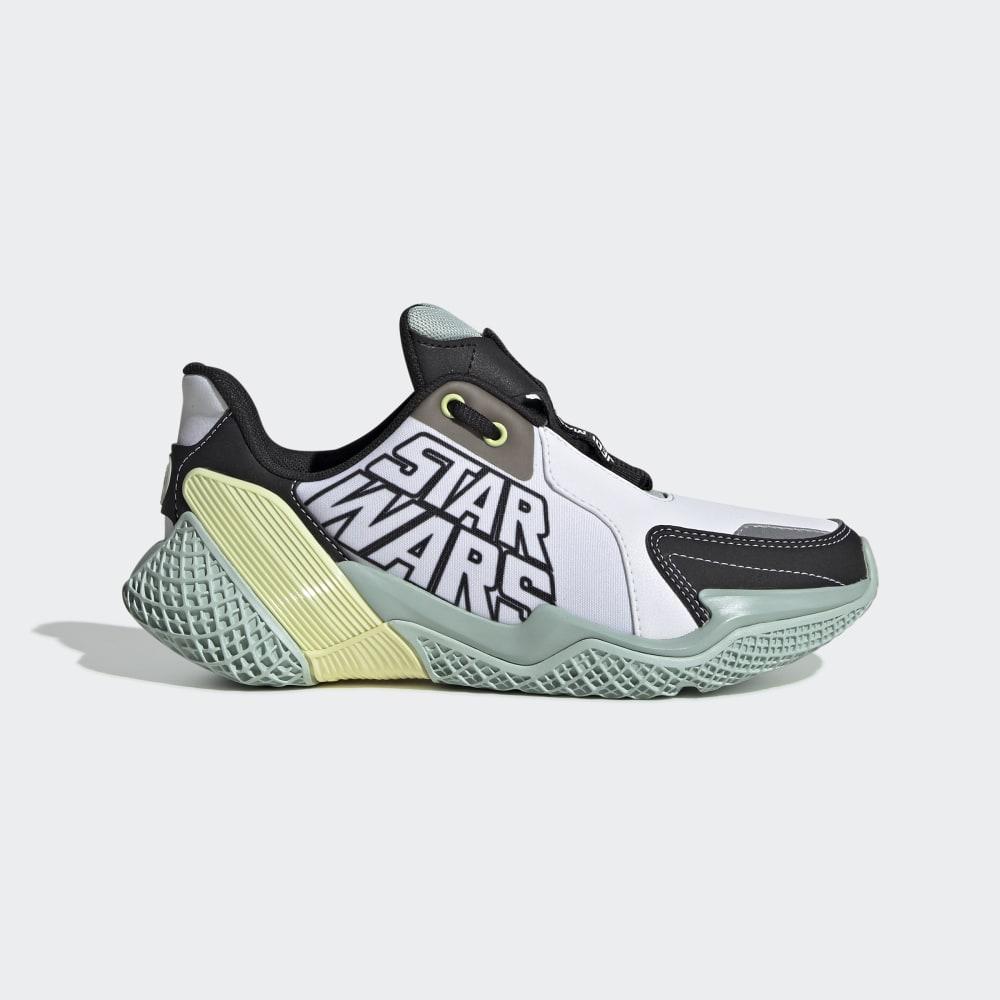 Adidas Boys' Star Wars 4UTURE Running Shoes White/Black/Green Ireland EF9481